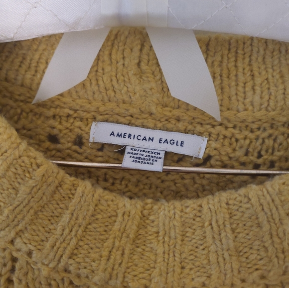 Yellow-Green American Eagle Knit Sweater - Picture 2 of 3